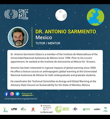 Dr. Antonio Sarmiento, Space Arts, 2021